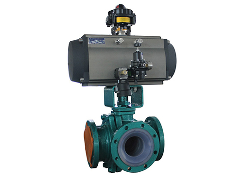 氣動三(sān)通球閥T型和L 型(xing)